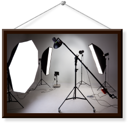 Photo studio picture frame